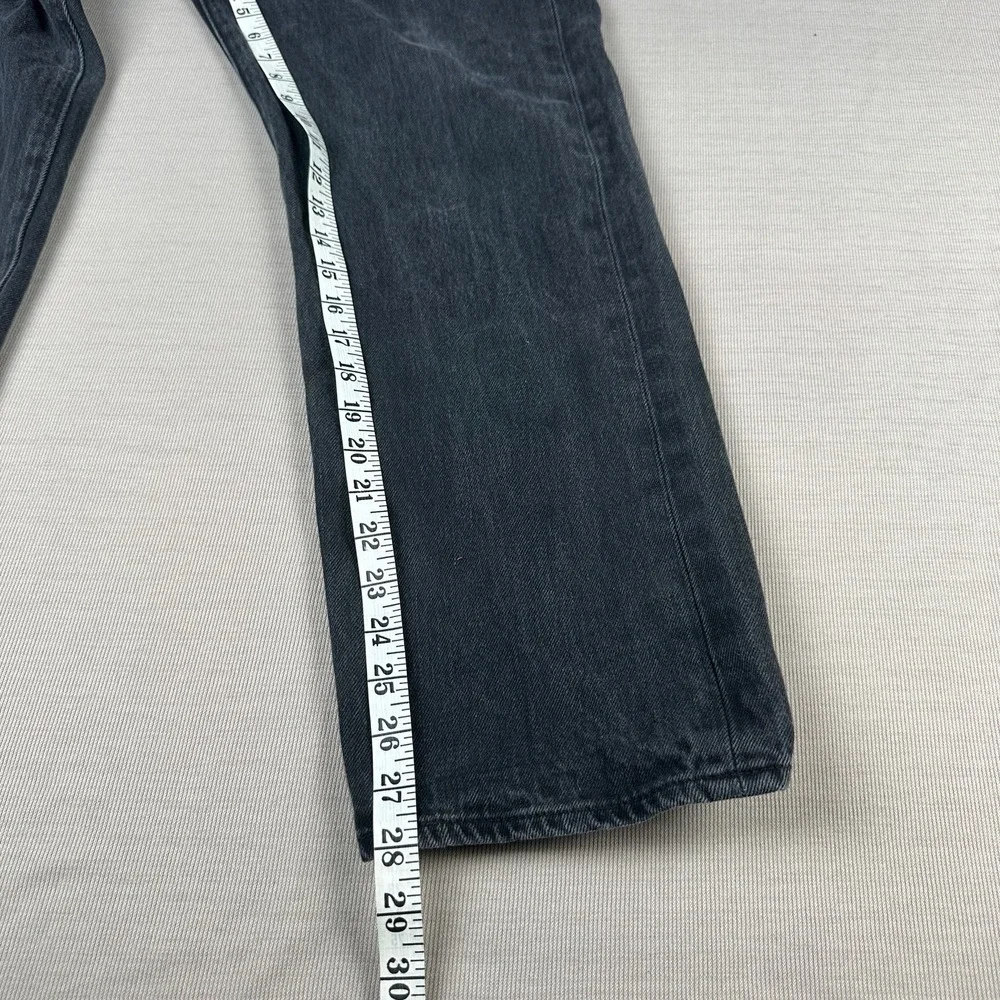 Levi's 501 Original Fit Jeans Dark Gray Button Fly Men's 32x28 (Tagged 34x30)
